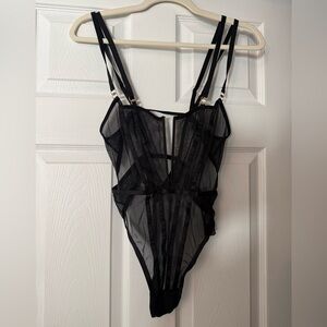 Bluebella Black Elizabeth Soft Body Bodysuit Size XS NWT